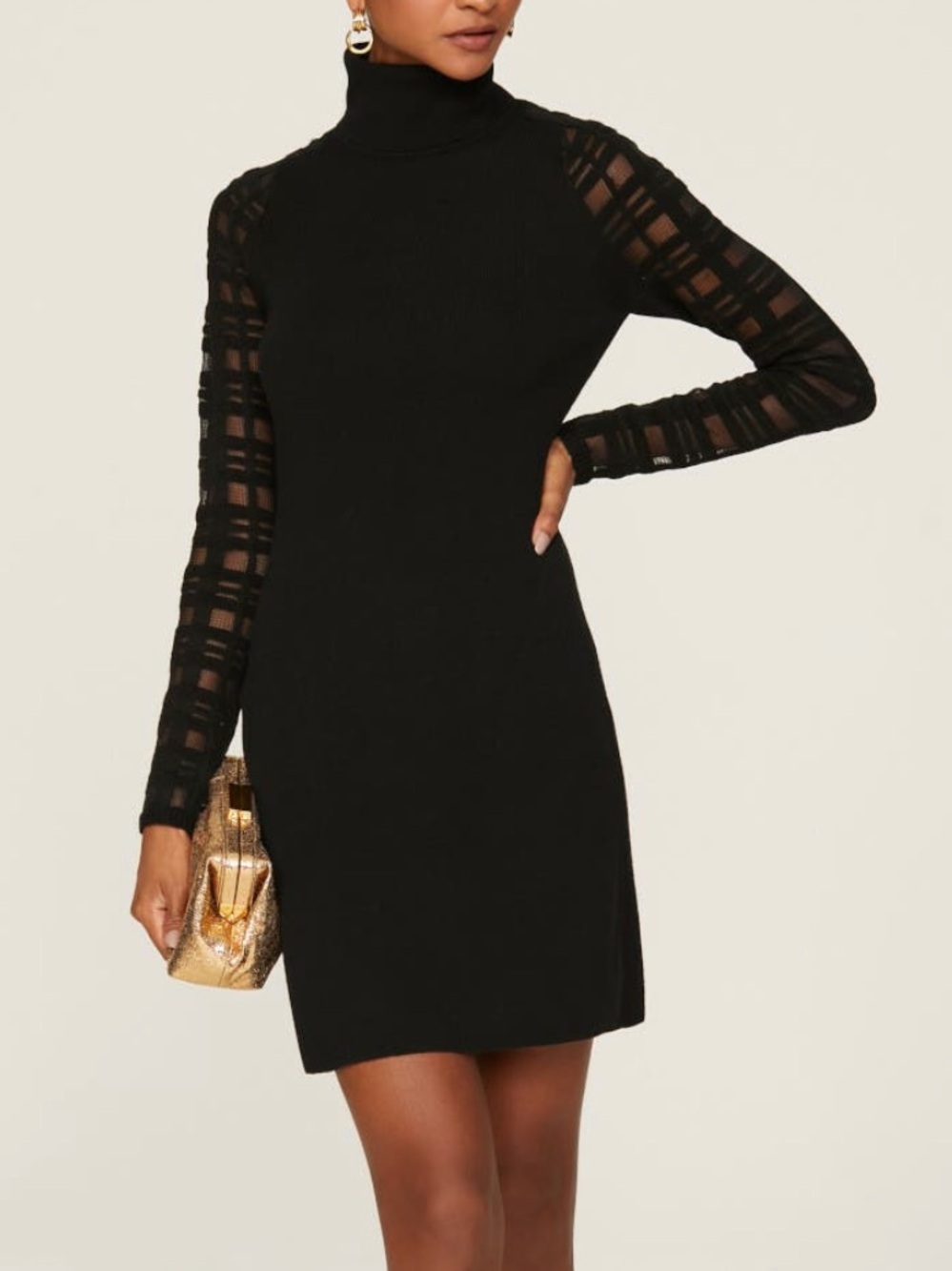 Chic Black Long Sleeve Dress